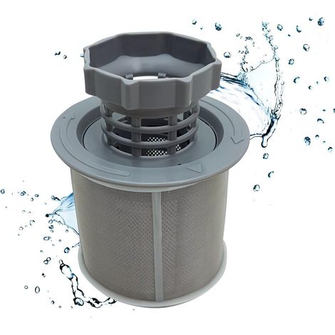 Microfiltre Tamis couleur gris pour lave-vaisselle I pièce de rechange en plastique pour fabricants de lave-vaisselle n° 00427903, 10002494, 00492046, 00418404, 00175712, 00170740