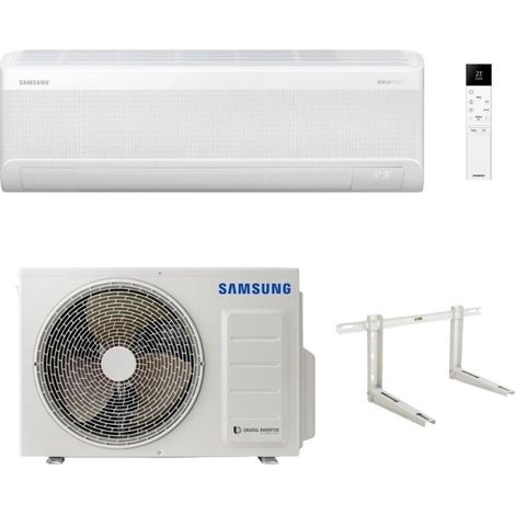 Climatiseur Samsung Monosplit Windfree Avant S2 9000 BTU Inverter R-32 Wi-Fi Classe A+++ avec Support
