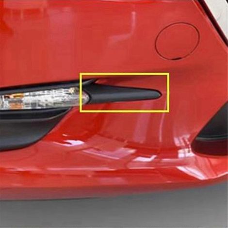 Frontstoßstangen-Nebelscheinwerferrahmen-Abdeckung, Kühlergrill-Zierleiste für Mazda 3 Axela, Tagfahrlicht-Dekorabdeckung