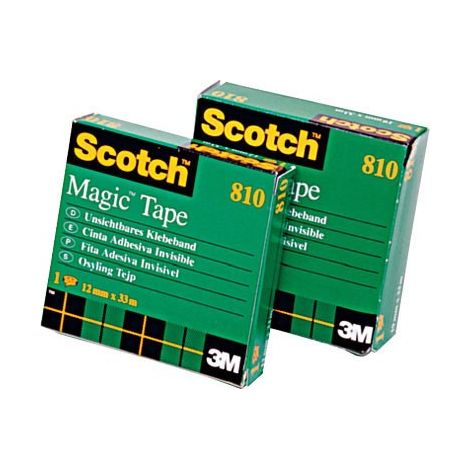 Scotch Magic Tape 810 Apto para uso en interior 66 m Fibra, Papel Blanco