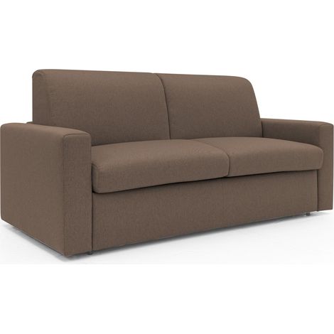 Kansas Schlafsofa mit 20 cm hohen Matratze aus wasserfestem Baumwollmischgewebe T13 172 cm (mat. 120x197) braun