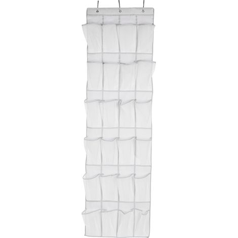 24 Pochettes en Tissu Non Tissé Pliant Suspendu pour Armoire, Sac de Rangement à Chaussures (1/5)
