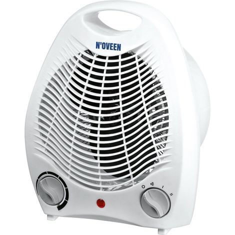 Noveen FH 03 Thermoventilator Elektrischer Heizlüfter Elektromechanischer Thermostat Warm und Kaltluft Ventilator 2000 W