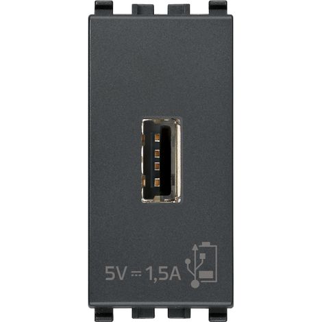 VIMAR - 20292 USB-Netzteil 5V 1,5A 1M Grau