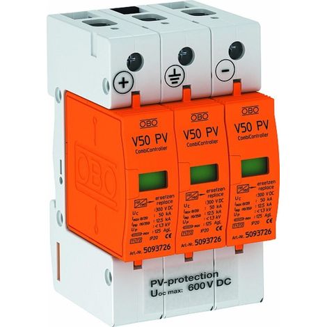 Controlador energía obo V50 negro 600 voltios trifásico