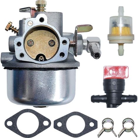 46 053 03-S Joint de soupape d'arrêt du filtre à carburant du carburateur avec assemblage de pince pour Kohler Carter 16 Carb K90 K91 K141 K160 K161 K181 Moteur de tondeuse. (1/5)