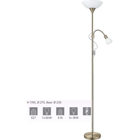 Eglo UP 2 Stehlampe Bronze 176,5 cm Höhe (1/4)