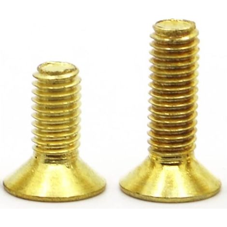 2/5 pièces M3 M4 M5 M6 M8 Longueur 5–40 mm Vis à tête fraisée hexagonale plate en laiton (30 5