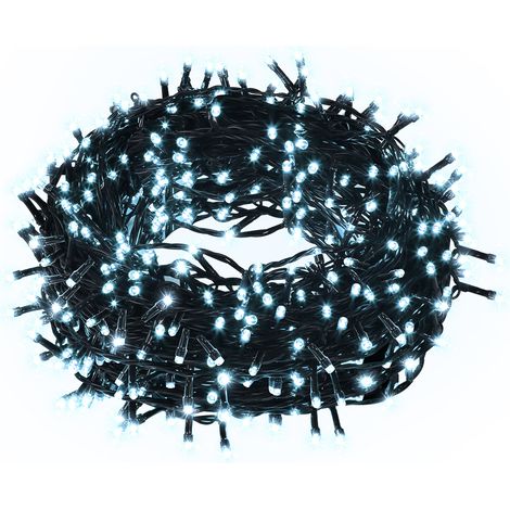TolleTour Ghirlanda luminosa LED natalizia 200 LED 20 m IP44 impermeabile Illuminazione esterna Giardino interna per feste natalizie e matrimoni Bianco freddo