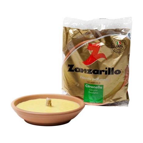 FIACCOLA TERRACOTTA ZANZARILLO - CITRONELLA CM 15 H.MM 35- 25 pezzi