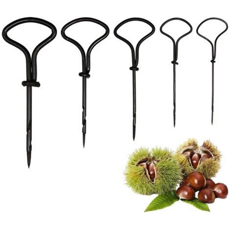 BUNTHAUS 5 Pièces Vrilles Manuelles pour Bois et Châtaignes, Mini Forets à Main de 1.5 mm à 5 mm, Outil de Perçage Manuel pour Bricolage Enfants DIY Automne Créations Artisanales Perçage de Trous Sécu (1/5)