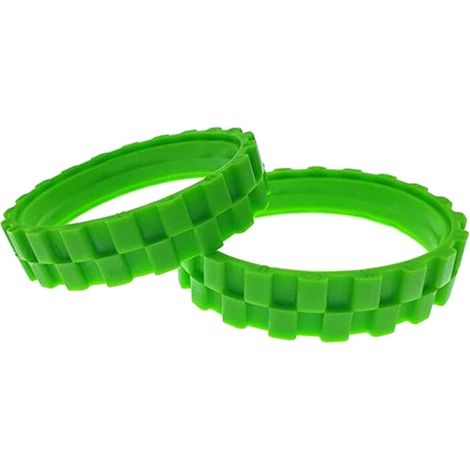 PNEUS VERTS. Roues pour IROBOT ROOMBA Série 500, 600, 700, 800 et 900 (Pack 2 Unités) ，grande adhérence et montage facile（2 pièce，vert）