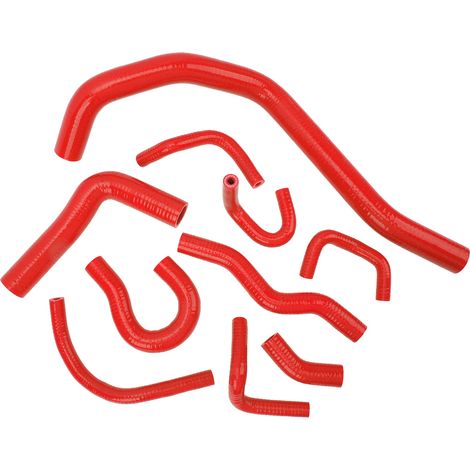 Tuyau de Radiateur en Silicone Kit de Durites de Refroidissement pour CR-X 1988-1991 Rouge (1/5)