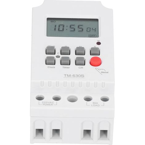 Mikrocomputer-Timer, programmierbares elektronisches Zubehör mit Digitalanzeige, 220 V (1/5)
