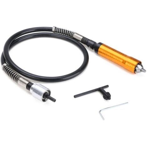 6mm Flexible Mandrin de Câble d'Extension de Foret Rotatif à Arbre Flexible Rallonge Avec 0.5-6.5mm Mandrin de Clé Flex Extension d'Arbre Pour Rotatif Outils de Sculpture Menuiserie Électrique