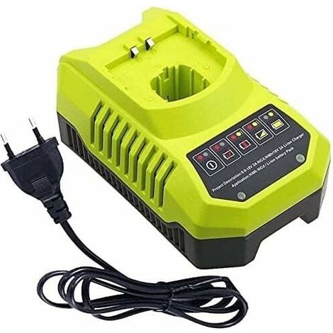 Pour Ryobi P117 P118 P118 Chargeur pour Ryobi one 9.6 V-18V Lithium Ion NiMH Batterie P100 P102 P103 P104 P105 P107 P108 P109 18 Volt One + Batterie (1/5)