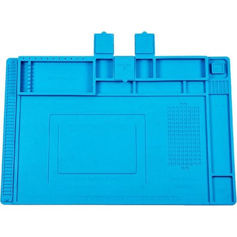 Tapis De Soudure En Silicone - Résistant À 500 ℃ - Antistatique Magnétique - Pour Réparation Électronique Téléphone Ordinateur - 45 X 30 Cm - 1 Pièce (1/4)