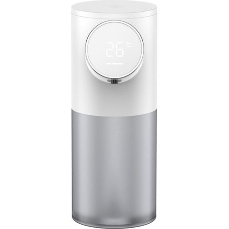 Distributeur de savon automatique Yuexinghui sans contact mousseur 320ml écran température USB rechargeable blanc (1/5)