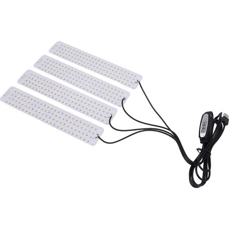 Lampe LED culture plante interieur 384 LED panneau pousse lumiere variateur minuterie auto 5V (1/5)