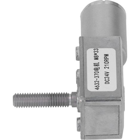 Turbo-Schneckengetriebemotor mit hohem Drehmoment, Mikrogetriebe, 24 V DC, M8x33 mm, Elektrowerkzeug, 210 U/min (1/5)