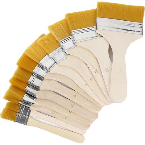 Pinceaux en nylon de différentes tailles (voir illustration) (1/5)