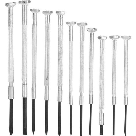 11 en 1 Kit Tournevis de Précision,Jeu de mini tournevis,pour Réparation de Lunettes et Appareils Électroniques Mini Tournevis pour Montres (1/3)