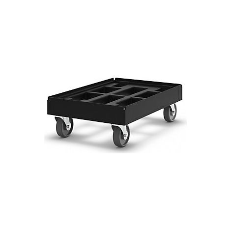 Rodador de transporte  negro  a partir de material reciclado 