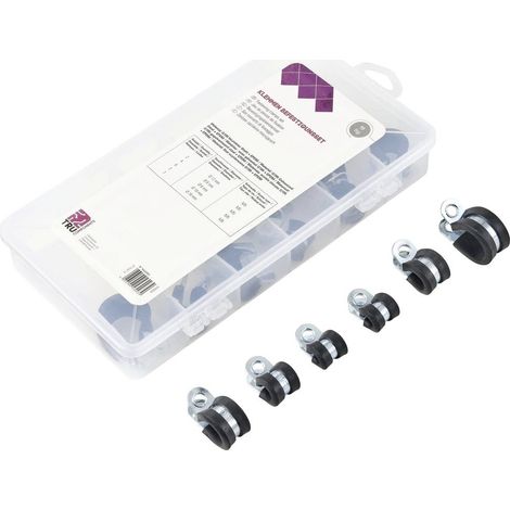TRU COMPONENTS 93038c437 Bride de montage TC-6649812 Plage de Ø du faisceau 6 à 16 mm 18 parties (1/3)