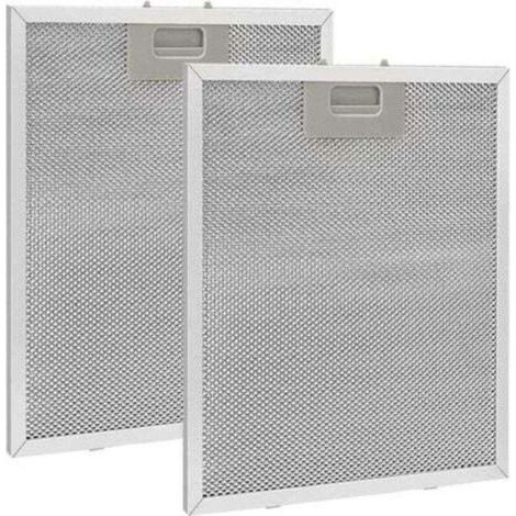Enowelir Filtre à Graisse Métallique pour Hotte Aspirante 320x260mm 2 Pièces Accessoire de Cuisine en Maille (1/2)