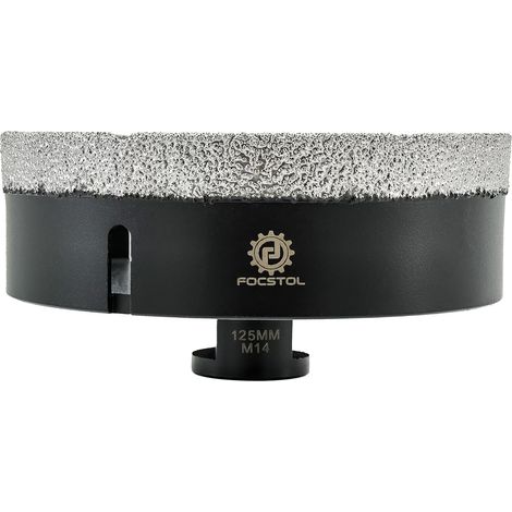 Scie Cloche Carrelage 125mm - Foret Diamant Carrelage pour Porcelaine Céramique Carrelage Marbre Granit M14 Filetage pour Meuleuse d'Angle (1/5)