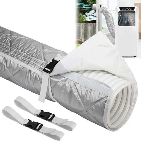 Gaine isolante pour conduit d'évacuation de climatiseur portable de 5,9 pouces
