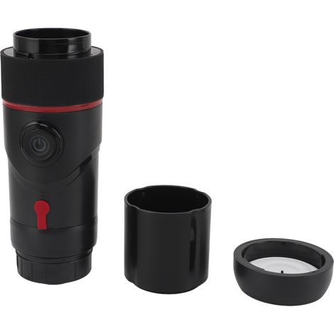 Cafetière portable 3 en 1, pression 15 bars, machine à café à capsules, rouge, idéale pour le camping, la voiture, la maison et le bureau. (1/5)