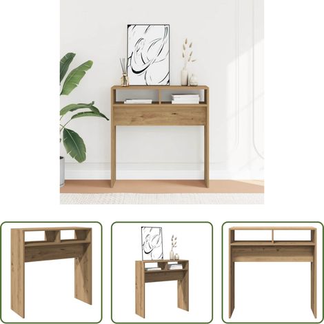 Holzwerkstoff -  Konsolentisch Artisan-Eiche 78x30x80 cm Holzwerkstoff (1/5)