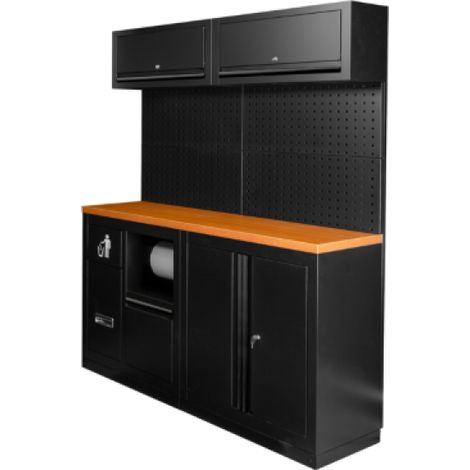 JBM SERIE527 Composizione arredo officina - Nero