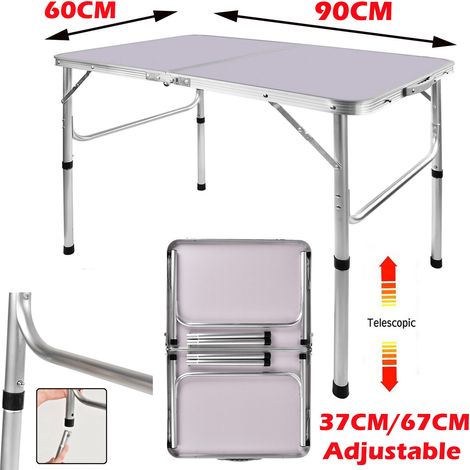 Großer Klapptisch Step Up Hocker Camping In/Outdoor Picknick Party BBQ 906067cm (1/5)