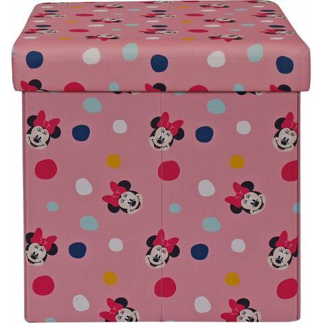 Bac de Rangement avec couvercle - Disney Minnie - Rose (1/5)
