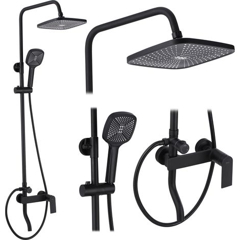 REA DUSCHGARNITUR STORM BLACK MATT