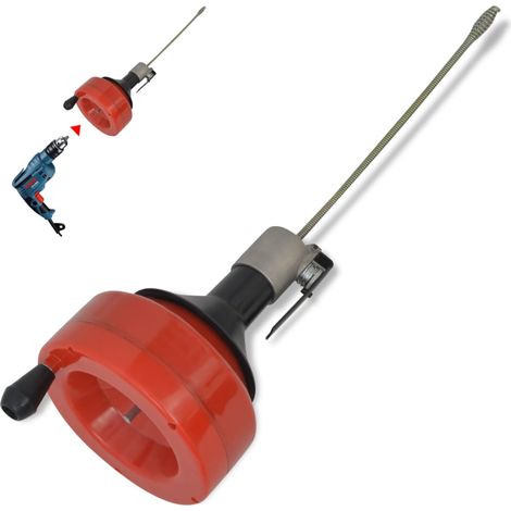 Limpiador de tuberías de operación manual/taladro 8 m vidaXL