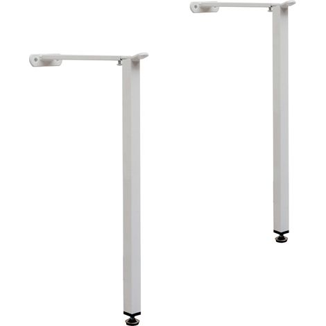 Staffe per lavatoio e pilozzo con gambe a terra h 40 da esterno e dinterno (1/2)