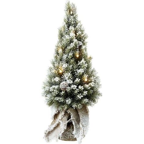 Light Up Standing Fir Tree Hessian Base
