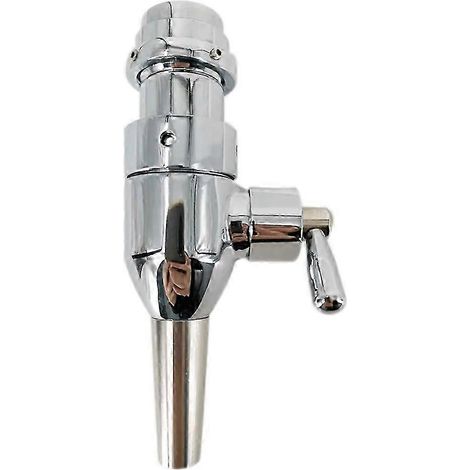 Adaptateur pour remplissage de bouteilles, robinet de remplissage de bouteilles, robinet à bière en acier inoxydable noir réglable js (1/5)