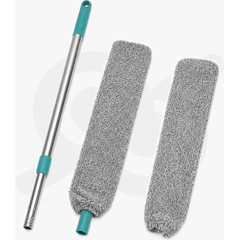 Spazzola Cattura Polvere In Microfibra Con Asta Allungabile Per Pulizia Efficace (1/4)