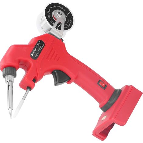 Akku-Lötpistole 30W 30S Schnellaufheizzeit M18 18V Akku-Lötkolben-Set mit 50g 1mm Lötzinn (1/5)