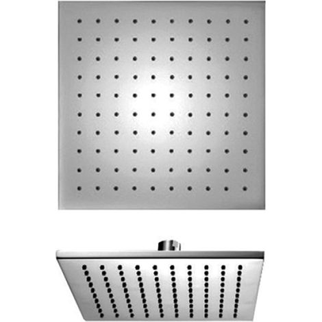 Soffione doccia square emotion eco in abs cromato 20x20cm paini 50cr759tcasqe