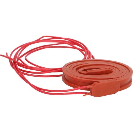 Bande chauffante en silicone 80 W, gaine chauffante flexible et étanche, bande isolante à température autorégulée, 12 V CC (1/4)