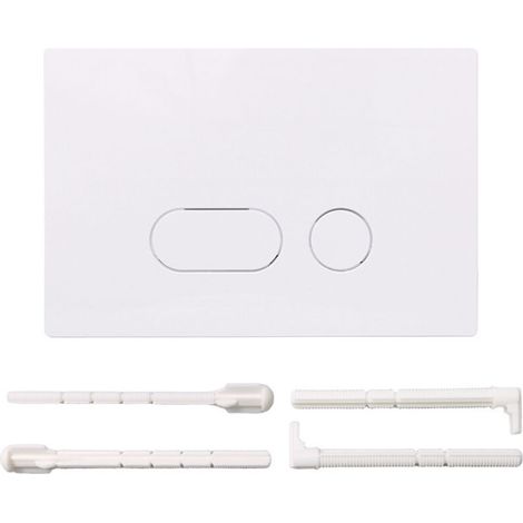 Compatible avec le panneau de réservoir d'eau Sigma, bouton double bouton dissimulé UP300/UP320 en gros, design minimaliste (blanc). (1/5)