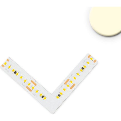 Luminaire Isoled raccord d'angle 0,8 W 60 lm 24 V blanc 115192 cuivre lumière chaude compatible variateur (1/2)