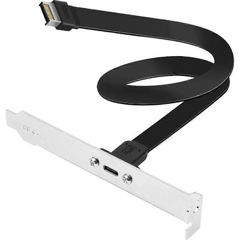 USB-C-auf-USB-3.2-Typ-E-Verlängerungskabel (20 Gbit/s), 20-polig, USB-Typ-E-Stecker, 30 cm (1/5)