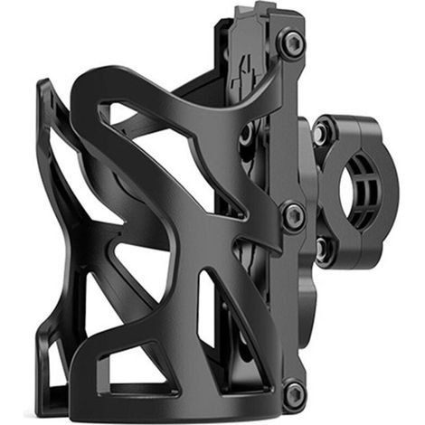 2pcs Porte-gobelet de moto, porte-gobelet 18 à 30 cm vélo porte-bouteille d'eau guidon taille universelle pour vélo poussette cyclomoteur scooter ,noir (1/4)