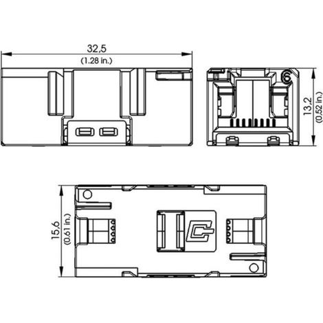 Connecteur Rj45 - Prolongateur Cat 6 - Droit 8p8c - Pour Câble Réseau Ethernet - 1 Pièce (1/3)
